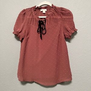 Swiss dot dainty blouse